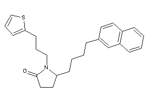 5-[4-(2-naphthyl)butyl]-1-[3-(2-thienyl)propyl]-2-pyrrolidone