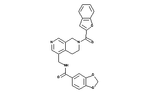 N-[[7-(benzofuran-2-carbonyl)-6,8-dihydro-5H-2,7-naphthyridin-4-yl]methyl]-piperonylamide