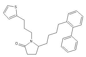 Image of 5-[4-(2-phenylphenyl)butyl]-1-[3-(2-thienyl)propyl]-2-pyrrolidone