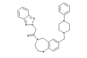 Image of 2-(benzotriazol-2-yl)-1-[7-[(4-phenylpiperazino)methyl]-3,5-dihydro-2H-1,4-benzoxazepin-4-yl]ethanone