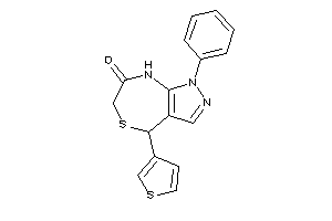 1-phenyl-4-(3-thienyl)-4,8-dihydropyrazolo[3,4-e][1,4]thiazepin-7-one