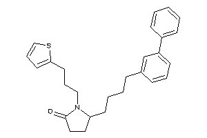 5-[4-(3-phenylphenyl)butyl]-1-[3-(2-thienyl)propyl]-2-pyrrolidone