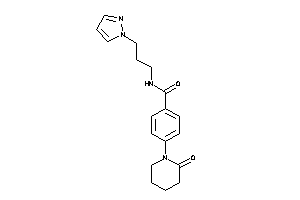 4-(2-ketopiperidino)-N-(3-pyrazol-1-ylpropyl)benzamide