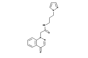 Image of 2-(4-ketocinnolin-1-yl)-N-(3-pyrazol-1-ylpropyl)acetamide