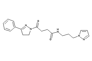 4-keto-4-(3-phenyl-2-pyrazolin-1-yl)-N-(3-pyrazol-1-ylpropyl)butyramide