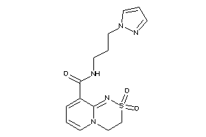 Image of 2,2-diketo-N-(3-pyrazol-1-ylpropyl)-3,4-dihydropyrido[2,1-c][1,2,4]thiadiazine-9-carboxamide