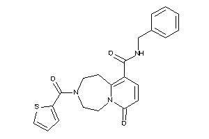 N-benzyl-7-keto-3-(2-thenoyl)-1,2,4,5-tetrahydropyrido[2,1-g][1,4]diazepine-10-carboxamide