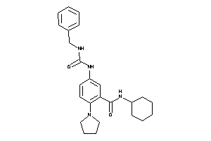 5-(benzylcarbamoylamino)-N-cyclohexyl-2-pyrrolidino-benzamide