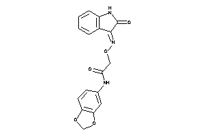 N-(1,3-benzodioxol-5-yl)-2-[(2-ketoindolin-3-ylidene)amino]oxy-acetamide