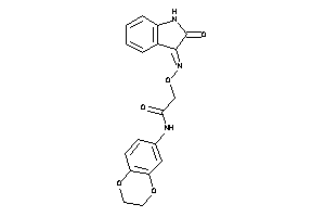 N-(2,3-dihydro-1,4-benzodioxin-6-yl)-2-[(2-ketoindolin-3-ylidene)amino]oxy-acetamide