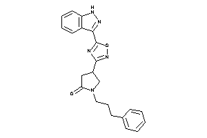 4-[5-(1H-indazol-3-yl)-1,2,4-oxadiazol-3-yl]-1-(3-phenylpropyl)-2-pyrrolidone