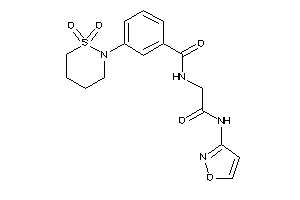 3-(1,1-diketothiazinan-2-yl)-N-[2-(isoxazol-3-ylamino)-2-keto-ethyl]benzamide