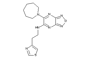 Image of [6-(azepan-1-yl)furazano[3,4-b]pyrazin-5-yl]-(2-thiazol-4-ylethyl)amine