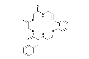 6-benzyl-2-oxa-5,8,11,14-tetrazabicyclo[16.4.0]docosa-1(18),16,19,21-tetraene-7,10,13-trione
