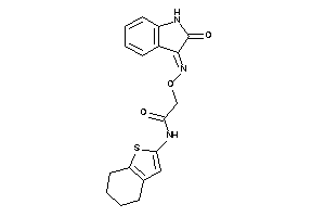 Image of 2-[(2-ketoindolin-3-ylidene)amino]oxy-N-(4,5,6,7-tetrahydrobenzothiophen-2-yl)acetamide