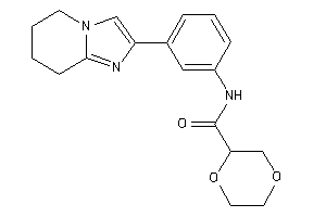 N-[3-(5,6,7,8-tetrahydroimidazo[1,2-a]pyridin-2-yl)phenyl]-1,4-dioxane-2-carboxamide