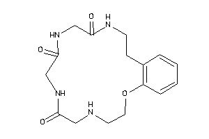 2-oxa-5,8,11,14-tetrazabicyclo[15.4.0]henicosa-1(17),18,20-triene-7,10,13-trione