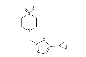 4-[(5-cyclopropyl-2-furyl)methyl]-1,4-thiazinane 1,1-dioxide