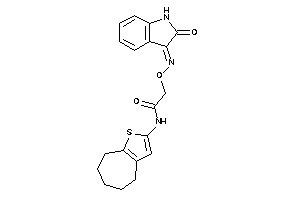 2-[(2-ketoindolin-3-ylidene)amino]oxy-N-(5,6,7,8-tetrahydro-4H-cyclohepta[b]thiophen-2-yl)acetamide