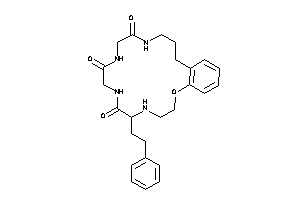 Image of 6-phenethyl-2-oxa-5,8,11,14-tetrazabicyclo[16.4.0]docosa-1(18),19,21-triene-7,10,13-trione