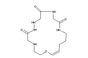 Image of 13-oxa-3,6,7,10,19-pentazacyclononadec-14-ene-1,4,8-trione