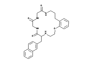 6-(2-naphthylmethyl)-2-oxa-5,8,11,14-tetrazabicyclo[16.4.0]docosa-1(18),19,21-triene-7,10,13-trione
