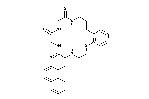 6-(1-naphthylmethyl)-2-oxa-5,8,11,14-tetrazabicyclo[16.4.0]docosa-1(18),19,21-triene-7,10,13-trione