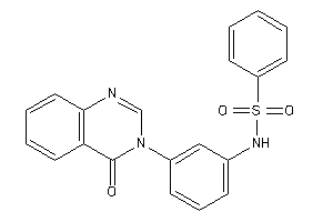 N-[3-(4-ketoquinazolin-3-yl)phenyl]benzenesulfonamide