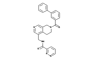 N-[[7-(3-phenylbenzoyl)-6,8-dihydro-5H-2,7-naphthyridin-4-yl]methyl]pyridazine-3-carboxamide