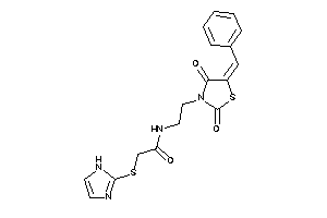 N-[2-(5-benzal-2,4-diketo-thiazolidin-3-yl)ethyl]-2-(1H-imidazol-2-ylthio)acetamide