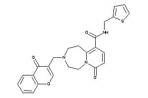 7-keto-3-[(4-ketochromen-3-yl)methyl]-N-(2-thenyl)-1,2,4,5-tetrahydropyrido[2,1-g][1,4]diazepine-10-carboxamide