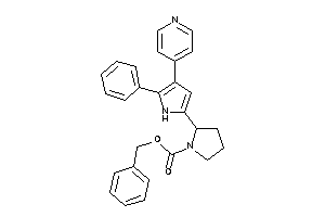 Image of 2-[5-phenyl-4-(4-pyridyl)-1H-pyrrol-2-yl]pyrrolidine-1-carboxylic Acid Benzyl Ester