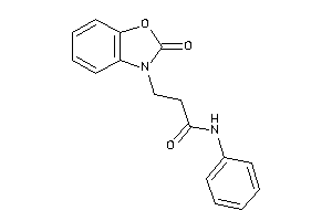 3-(2-keto-1,3-benzoxazol-3-yl)-N-phenyl-propionamide