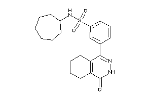 N-cycloheptyl-3-(4-keto-5,6,7,8-tetrahydro-3H-phthalazin-1-yl)benzenesulfonamide