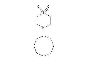 4-cyclooctyl-1,4-thiazinane 1,1-dioxide