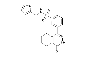 N-(2-furfuryl)-3-(4-keto-5,6,7,8-tetrahydro-3H-phthalazin-1-yl)benzenesulfonamide