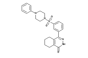 4-[3-(4-phenylpiperazino)sulfonylphenyl]-5,6,7,8-tetrahydro-2H-phthalazin-1-one