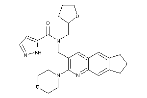 N-[(2-morpholino-7,8-dihydro-6H-cyclopenta[g]quinolin-3-yl)methyl]-N-(tetrahydrofurfuryl)-1H-pyrazole-5-carboxamide