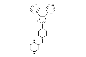 Image of 2-[[4-[5-phenyl-4-(4-pyridyl)-1H-pyrrol-2-yl]piperidino]methyl]piperazine