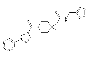 N-(2-furfuryl)-6-(1-phenylpyrazole-4-carbonyl)-6-azaspiro[2.5]octane-2-carboxamide