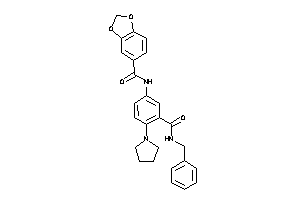 N-[3-(benzylcarbamoyl)-4-pyrrolidino-phenyl]-piperonylamide