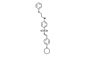 4-[2-(phenylthio)ethylamino]-N-(4-piperidinobenzylidene)benzenesulfonamide