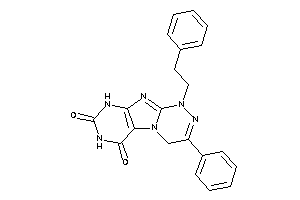 1-phenethyl-3-phenyl-4,9-dihydropurino[8,7-c][1,2,4]triazine-6,8-quinone