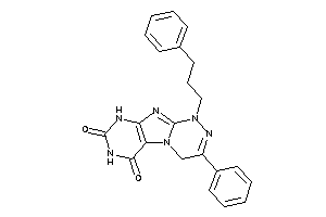 3-phenyl-1-(3-phenylpropyl)-4,9-dihydropurino[8,7-c][1,2,4]triazine-6,8-quinone