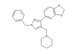 1-[[3-(1,3-benzodioxol-5-yl)-1-benzyl-pyrazol-4-yl]methyl]piperidine