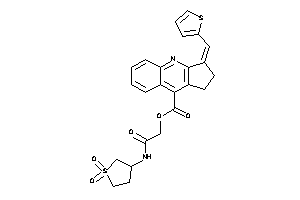 Image of 3-(2-thenylidene)-1,2-dihydrocyclopenta[b]quinoline-9-carboxylic Acid [2-[(1,1-diketothiolan-3-yl)amino]-2-keto-ethyl] Ester