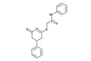 2-[(6-keto-4-phenyl-4,5-dihydro-3H-pyridin-2-yl)thio]-N-phenyl-acetamide