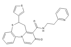 9-keto-N-[2-(2-pyridyl)ethyl]-6-(3-thienyl)-6,7-dihydropyrido[2,1-d][1,5]benzothiazepine-8-carboxamide
