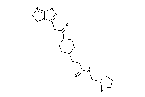 3-[1-[2-(5,6-dihydroimidazo[2,1-b]thiazol-3-yl)acetyl]-4-piperidyl]-N-(pyrrolidin-2-ylmethyl)propionamide