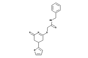 N-benzyl-2-[[4-(2-furyl)-6-keto-4,5-dihydro-3H-pyridin-2-yl]thio]acetamide